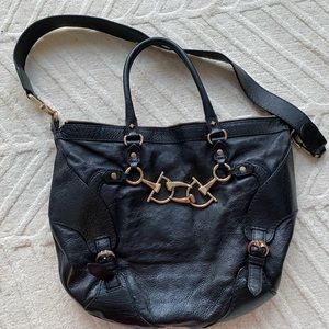$2700 GUCCI Horsebit Black leather bag